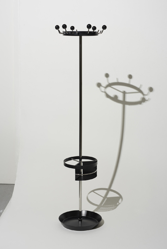 Chrome-plated coatstand by Seledue, featuring sleek vertical design
