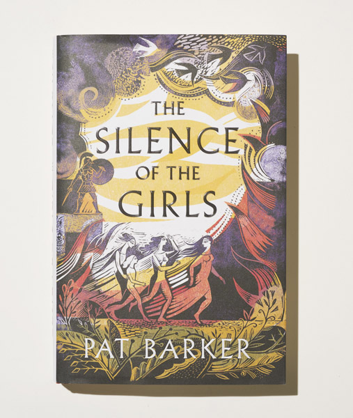 The Silence of the Girls by Pat Barker book cover featuring classical artwork