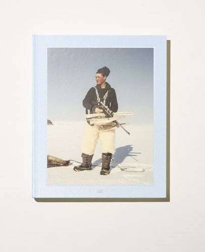 Book cover showing a person in arctic clothing holding a harpoon against a snowy landscape.