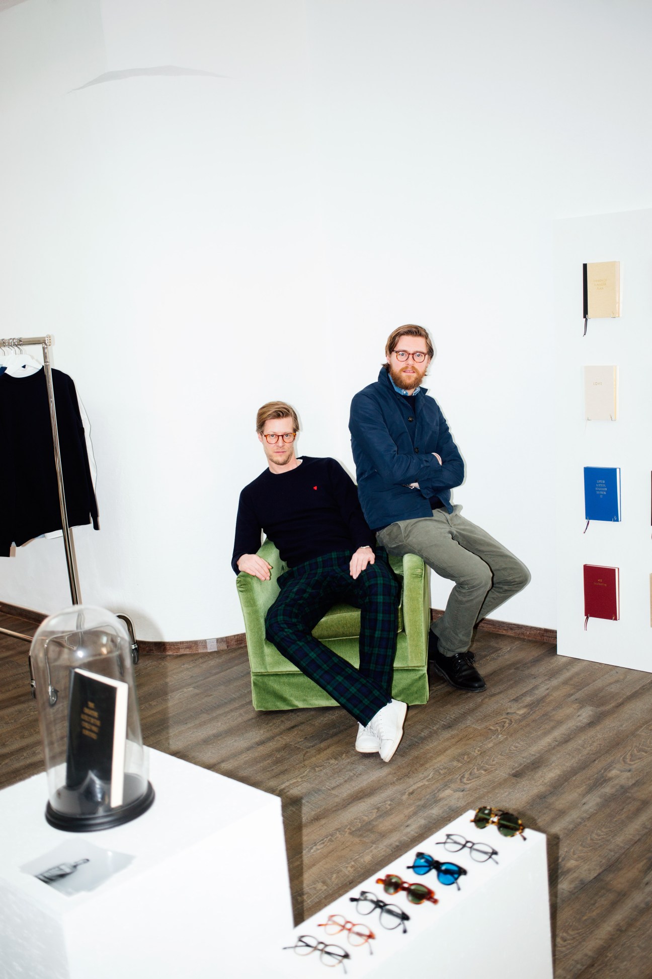 Two brothers wearing Brosbi sportswear with embroidered details