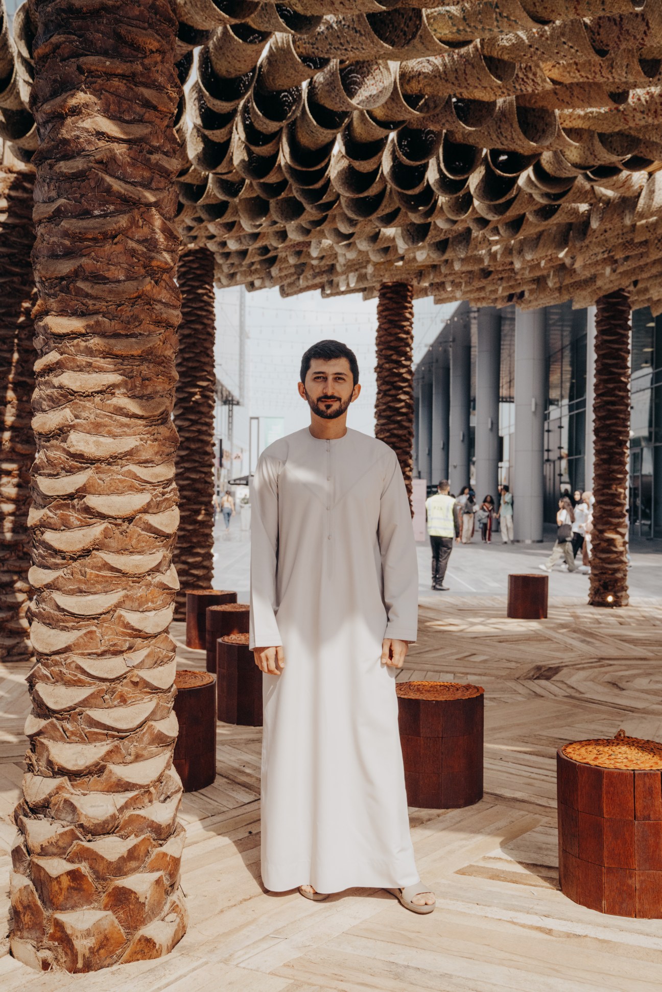 Abdalla Almulla at the ‘Of Palm’ Pavilion