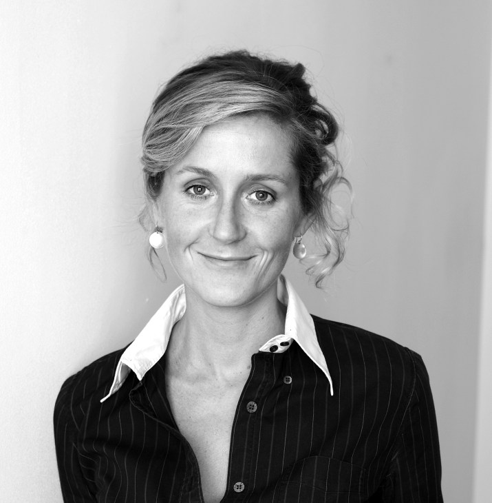 Black and white portrait photograph of Martha Lane Fox, chair of Race Online 2012.