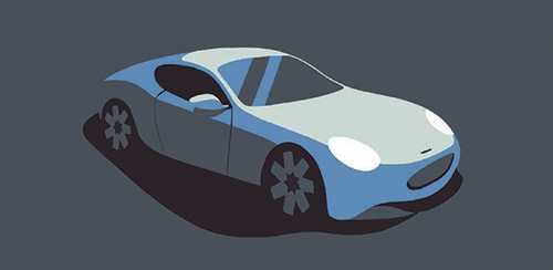 Illustration of the Piëch Mark Zero electric sports car in blue and white.