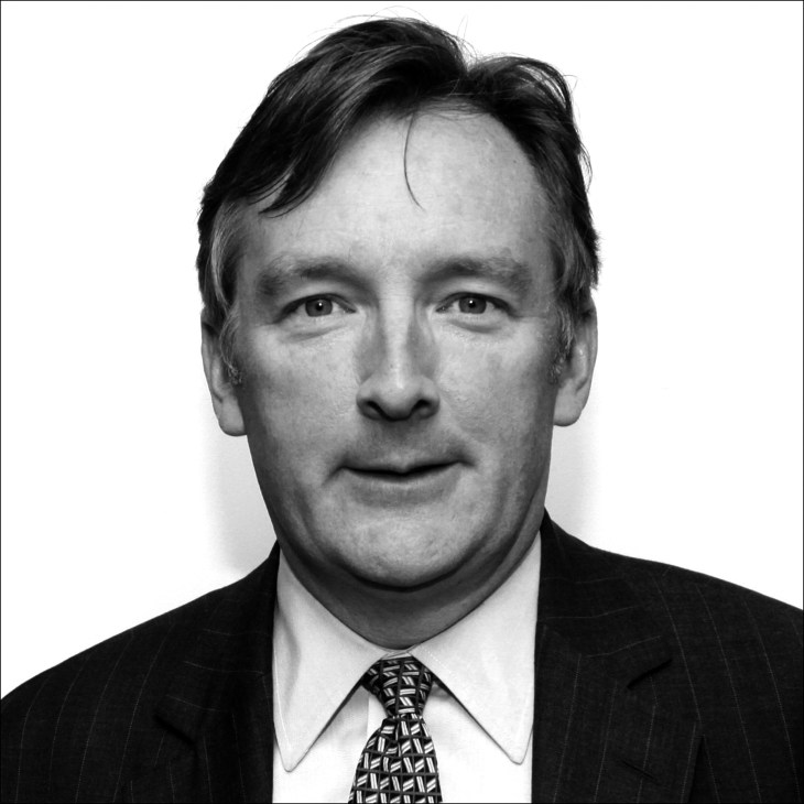 Black and white portrait photograph of David Bragdon, director of PlaNYC 2030.