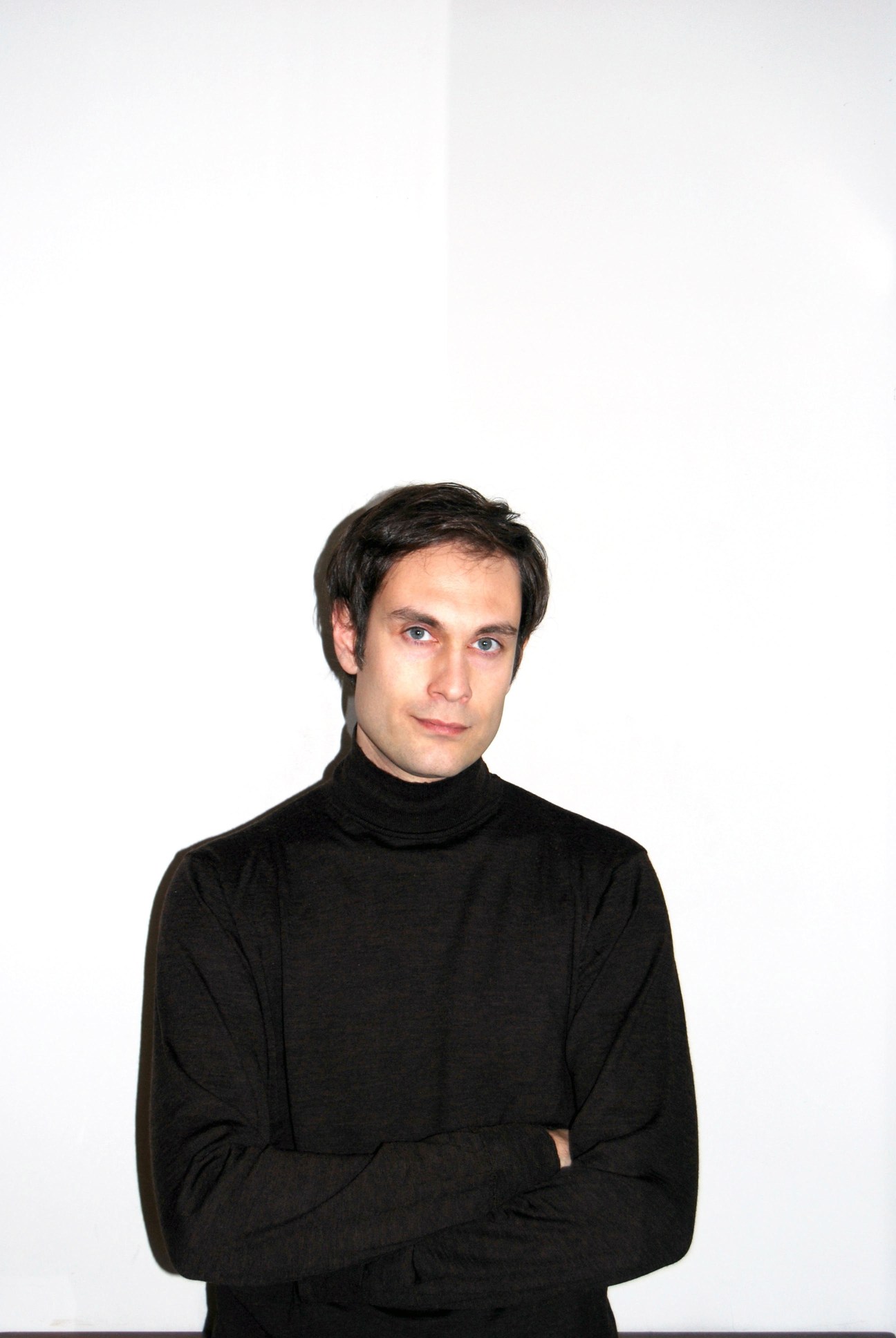 Fashion buyer Emanuele Lizza in menswear shop