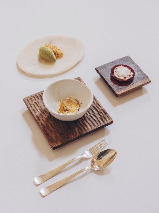 Elegant table setting with fine dining service at Refectorio restaurant