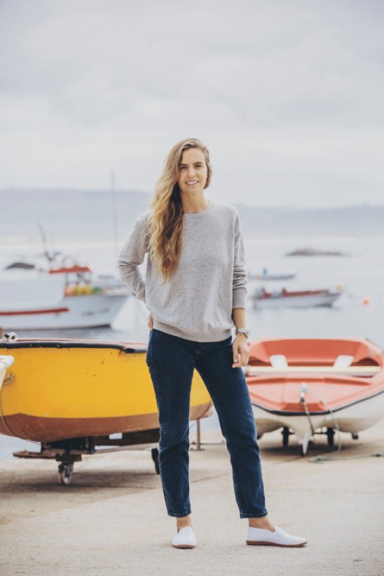 Portrait of Celeste Chipperfield, bar director of Bar do Porto, standing in the establishment