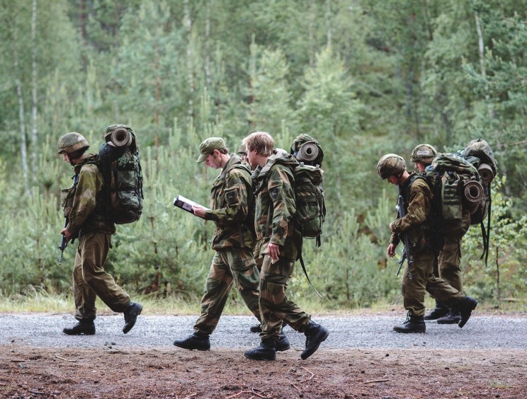On the march