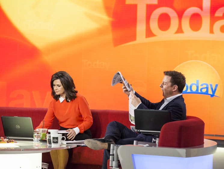 Lisa Wilkinson and Ben Fordham of Channel Nine's 'Today'