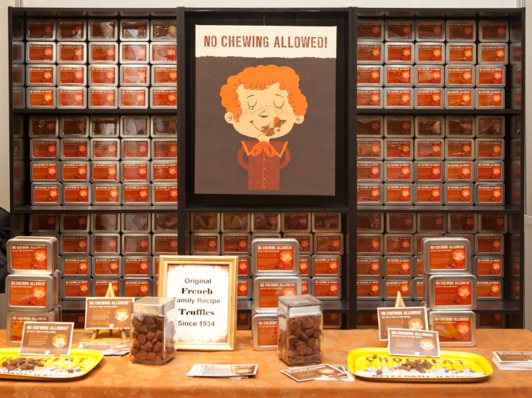 The booth for No Chewing Allowed!