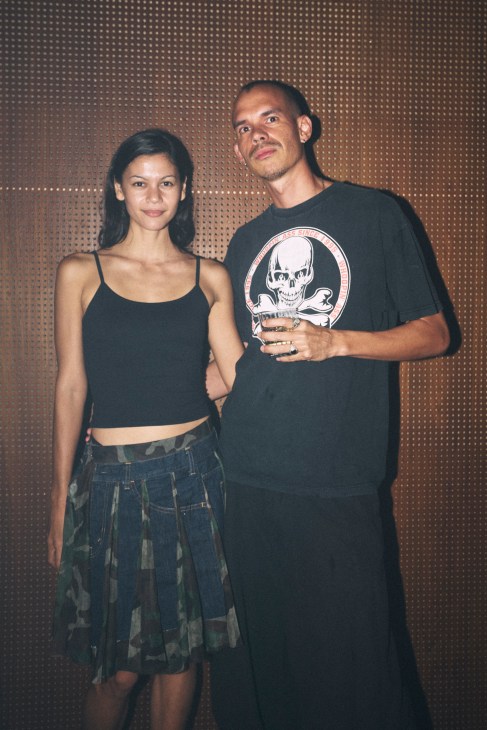 Two club-goers at Klymax Discotheque