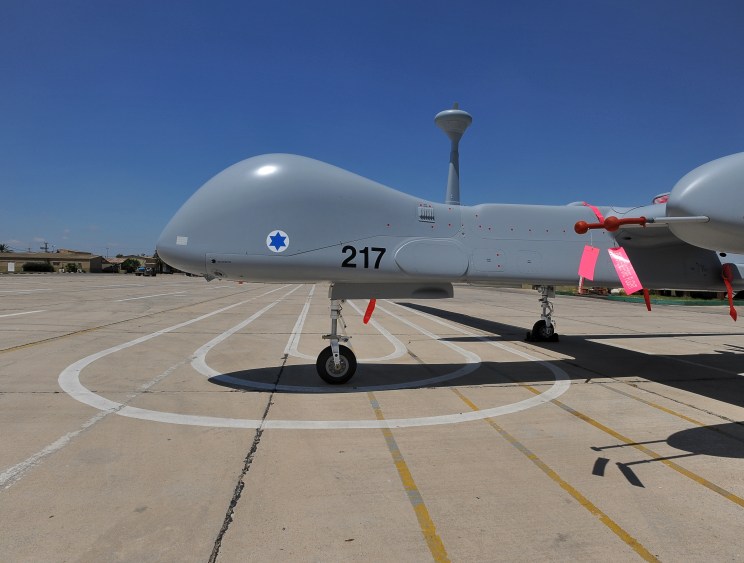 Eitan UAV at Tel Nof Israeli Air Force base