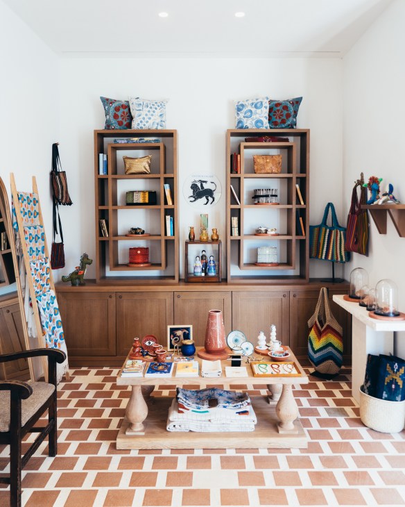 Intimate retail space at Anthologist boutique