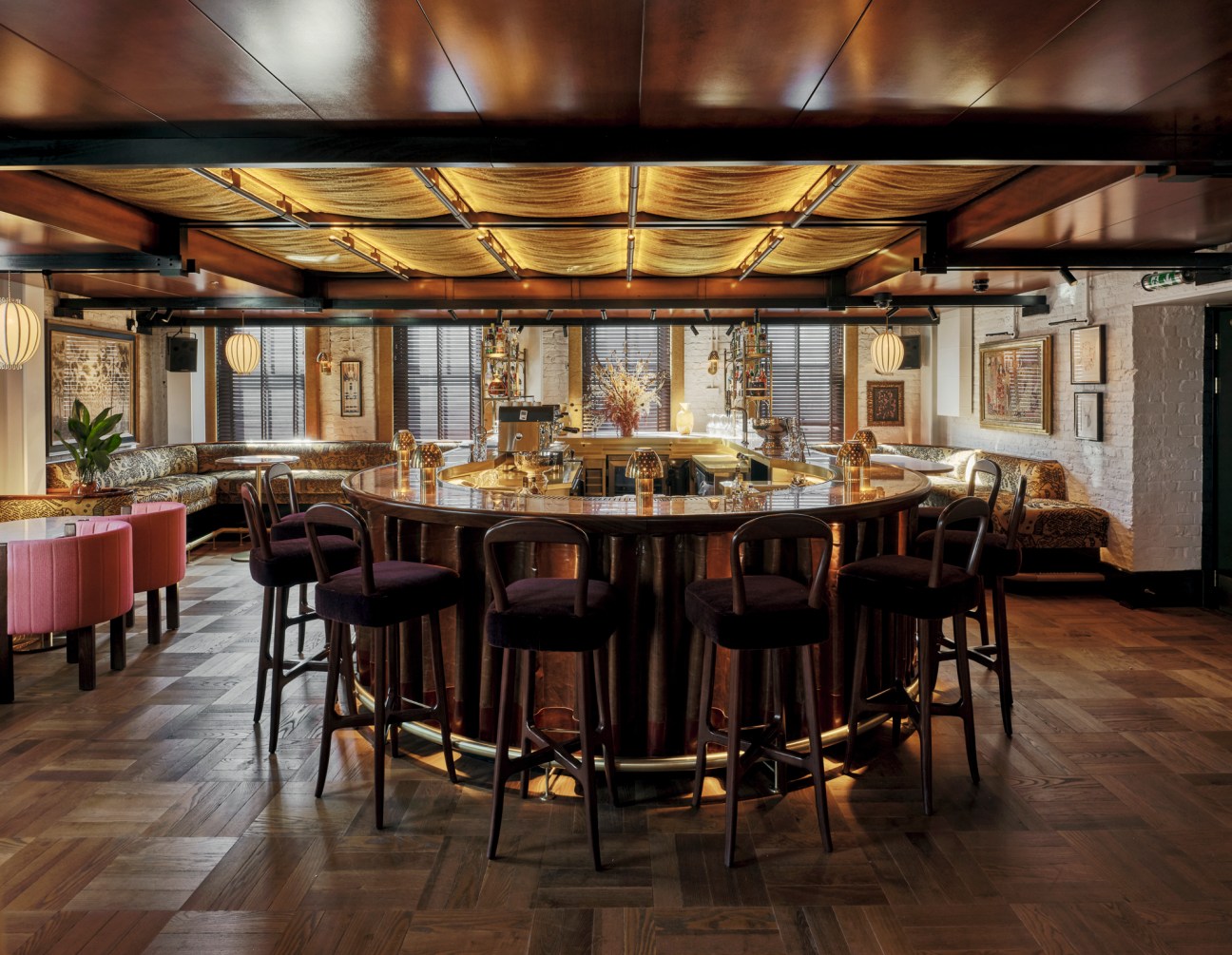  Leather and onyx come together in the Battens Bar at Koko London