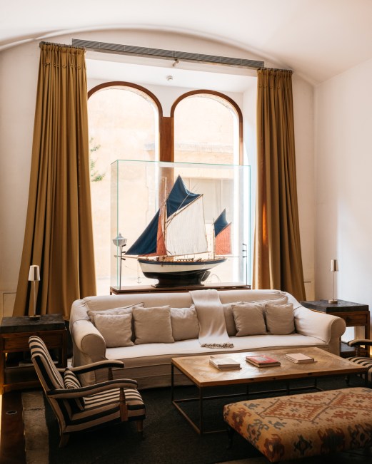 Sentinel suite terrace at Cap Rocat with private pool overlooking Mediterranean coastline