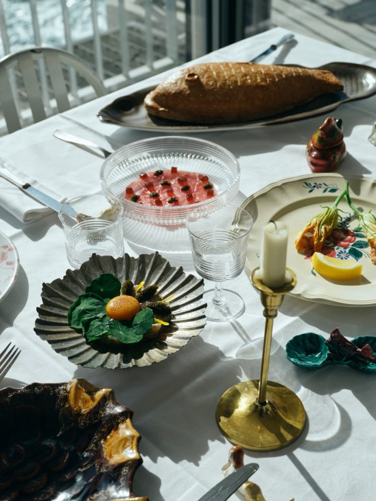 New chef's table dining setup at Tuba restaurant in Marseille