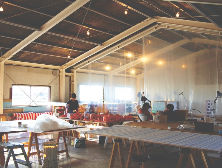 Open plan studio space at Sandwich