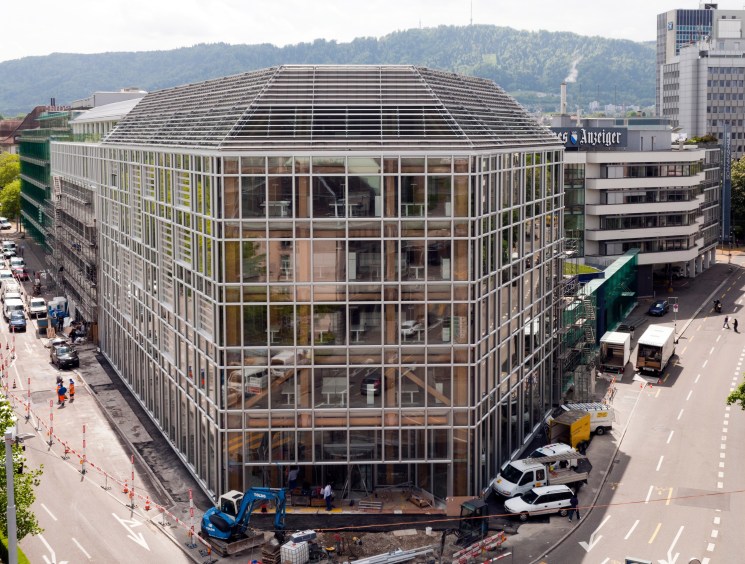 The seven-storey new building