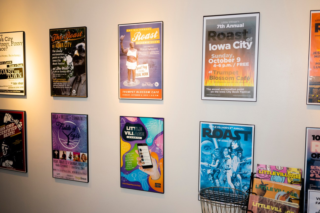The Little Village newspaper offices in Iowa City