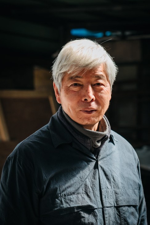 Lee Bae's large-scale charcoal paintings displayed in his rural Korean studio
