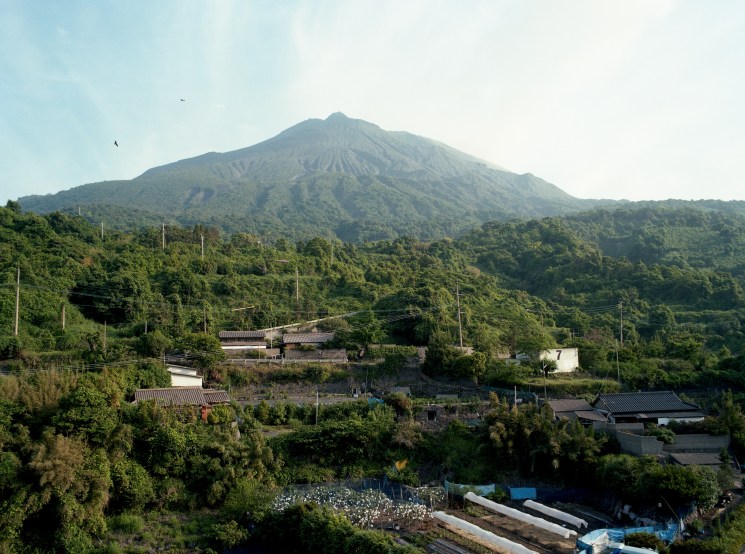 Village at the foot of Sakurajima
