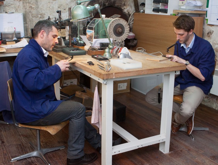 Master and apprentice at work