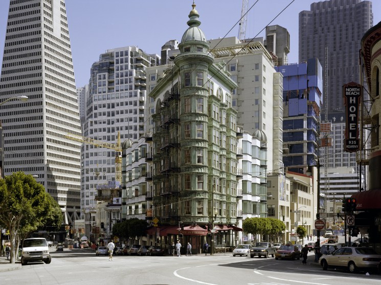 Downtown San Francisco is a mixture of architectural styles