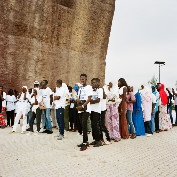 Students at the African Renaissance Monument
