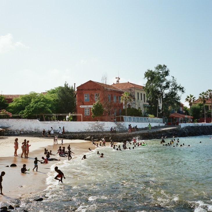 Beach on Gorèe island, off the coast of Dakar