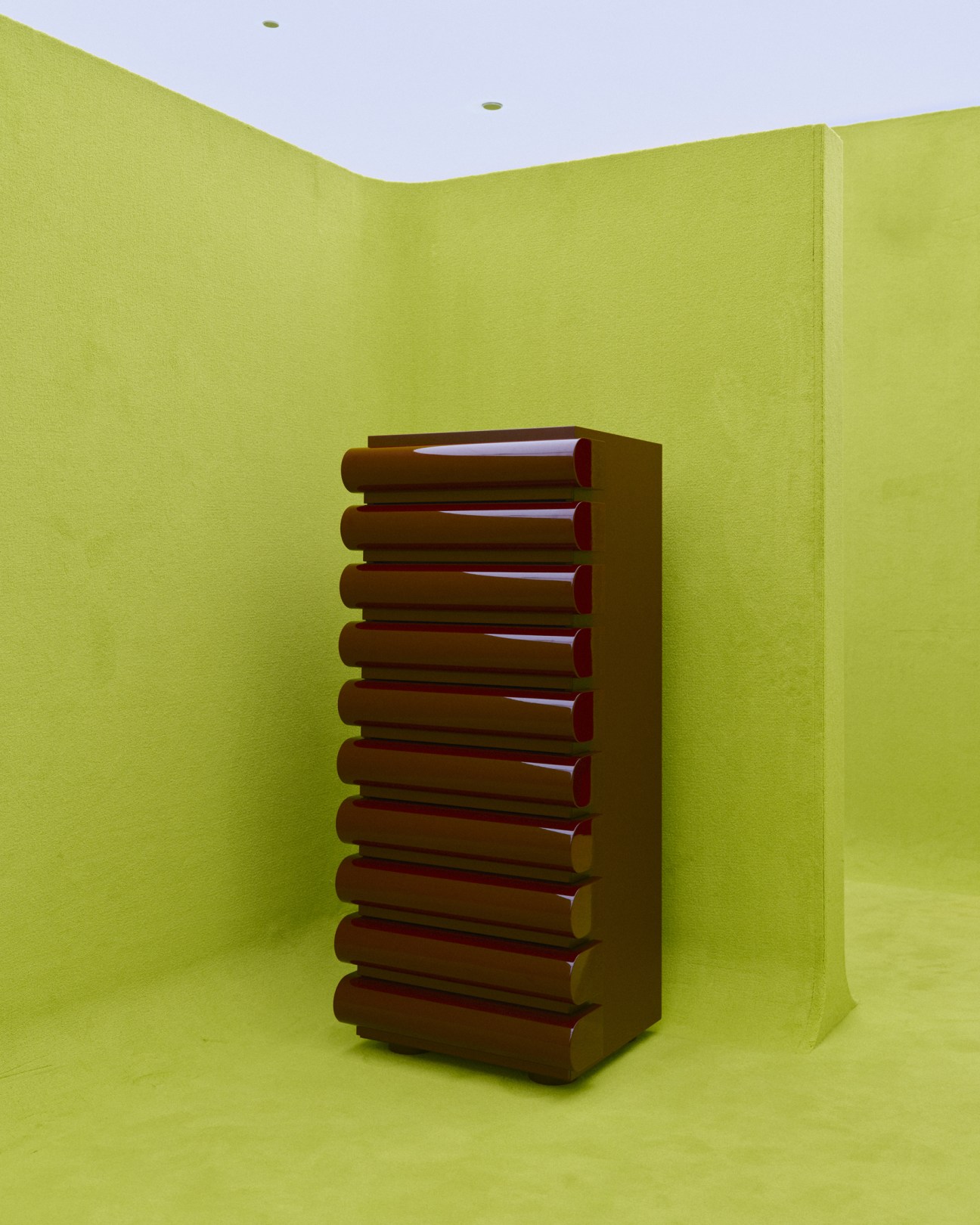Storet chest of drawers by Nanda Vigo, reissued by Gucci