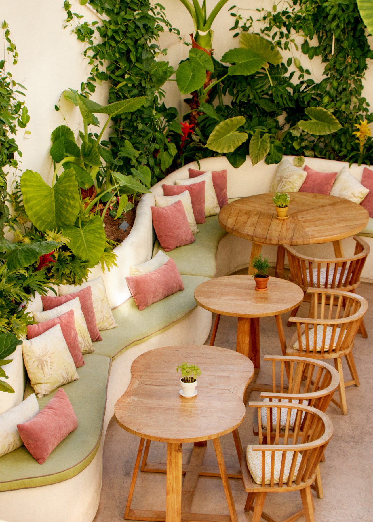 Terrace at La Fonda hotel