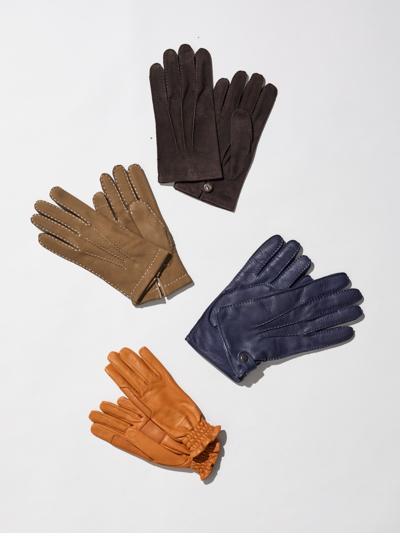 Acaba leather gloves in various colors