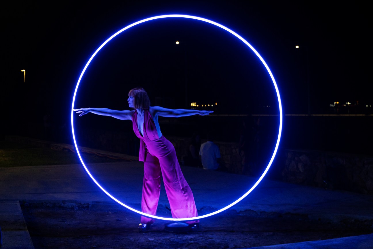 Elefsina lights up after dark