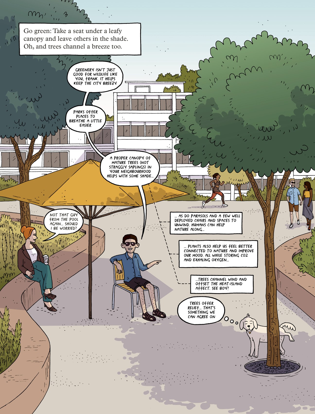 Illustration by Edo Brenes – passive cooling strategies