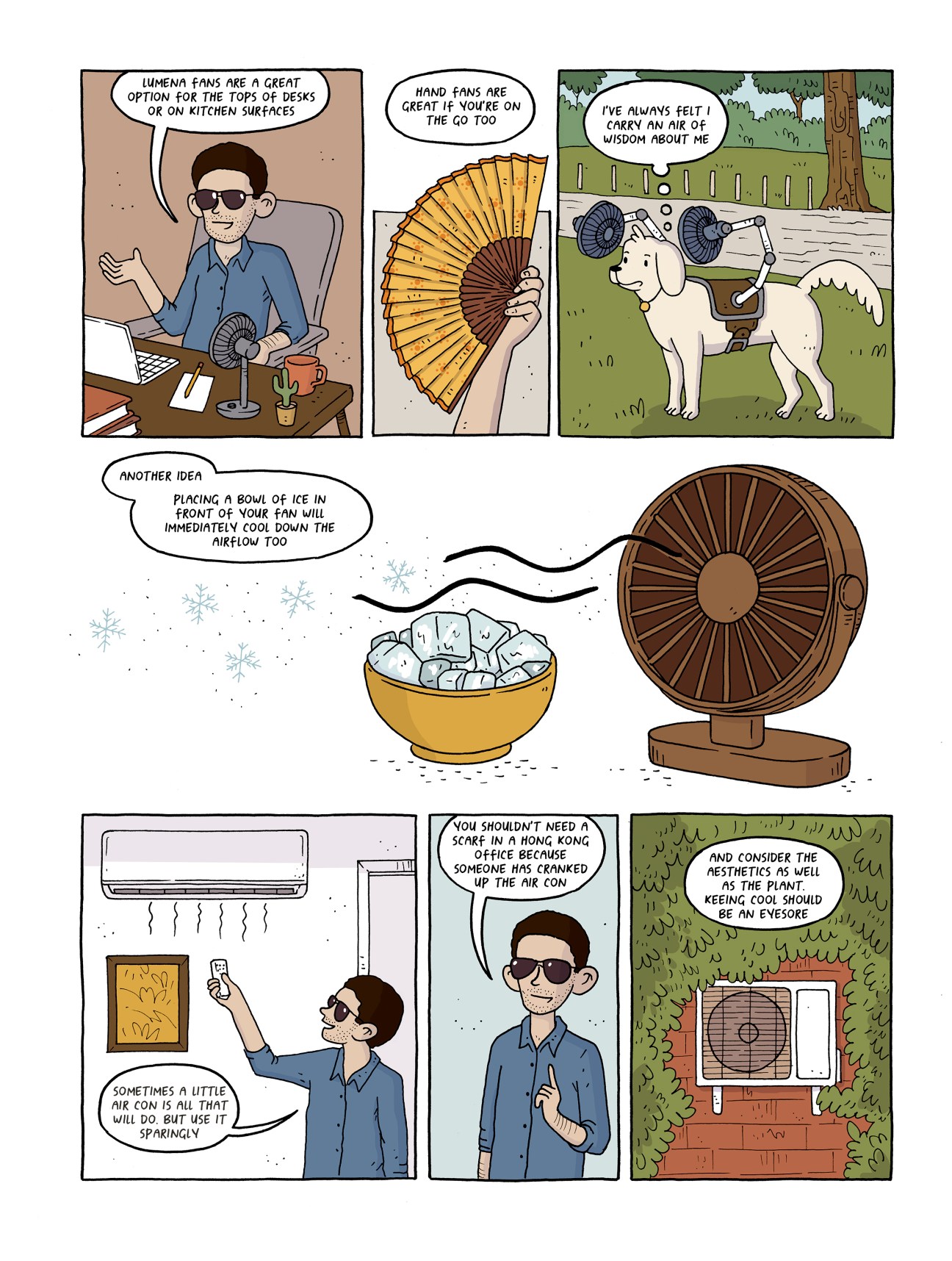 Illustration by Edo Brenes – city summer scenes