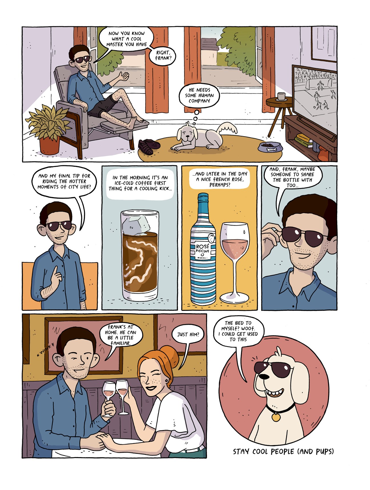 Illustration by Edo Brenes – staying cool in summer