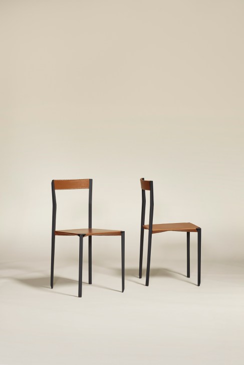 Muvek mu191 aluminium chair with thin sections inspired by Italian design