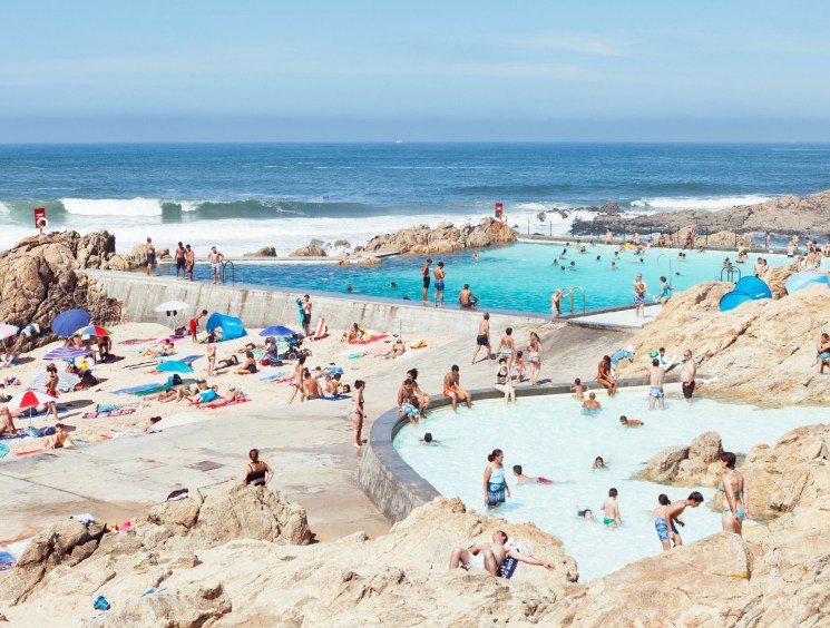 The pool at Leça da Palmeira, completed by Siza in 1966