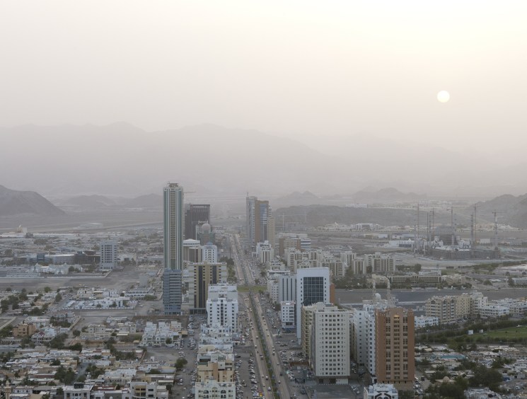 Aerial overview of Fujairah