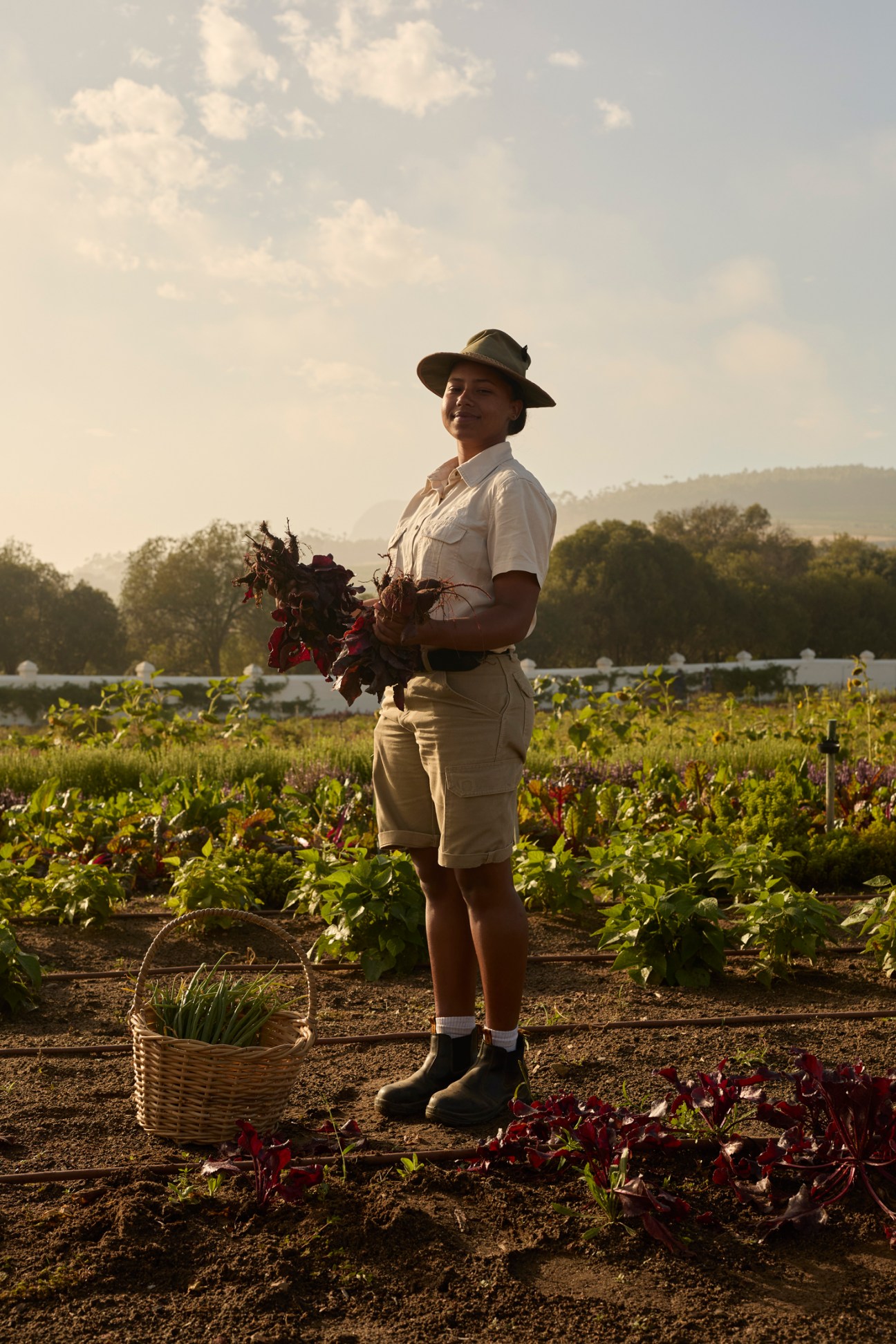 Tending the gardens