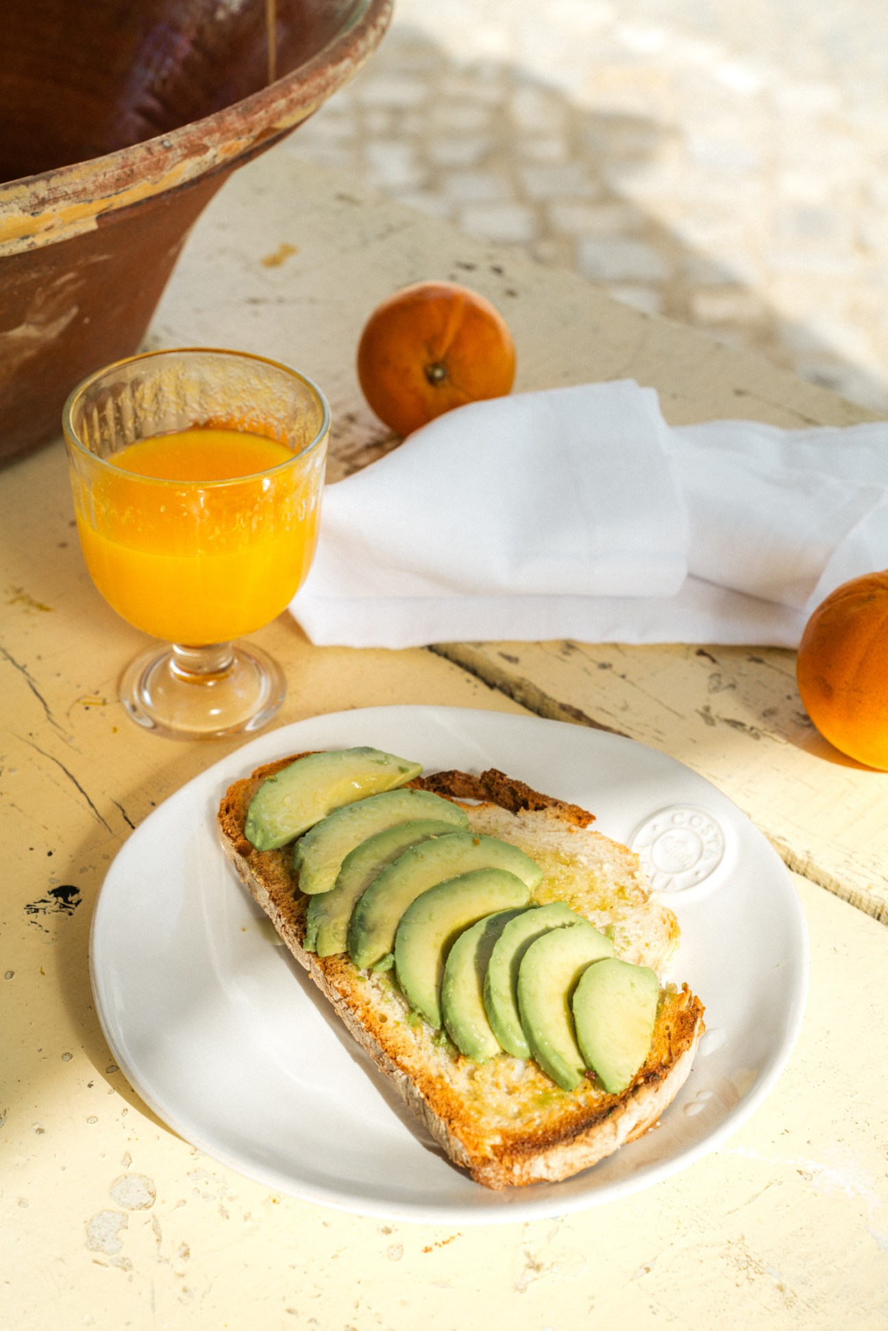 Breakfast with farm-fresh avocado