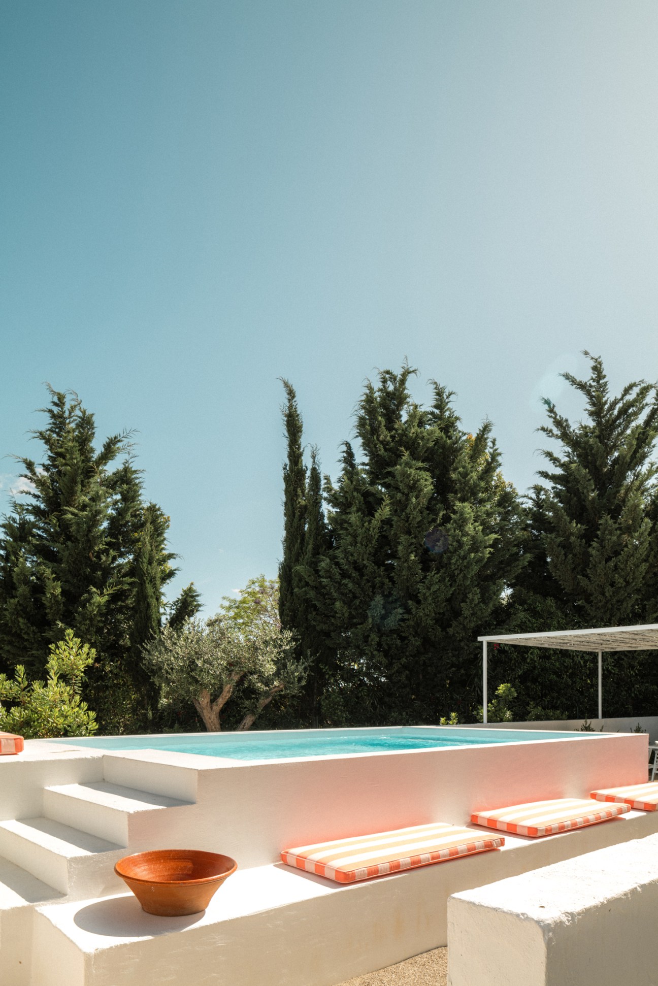 Private swimming pool at one of the villas