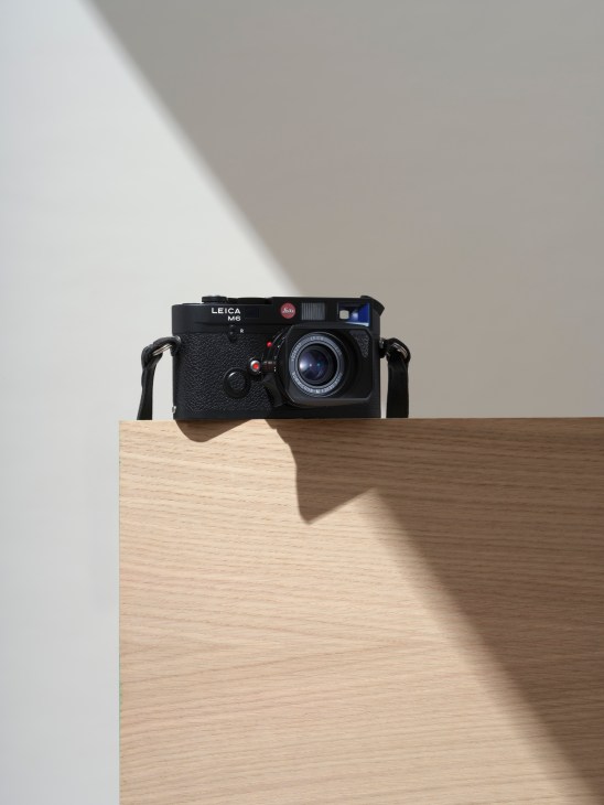 Leica M6 analogue film camera displayed against a neutral background