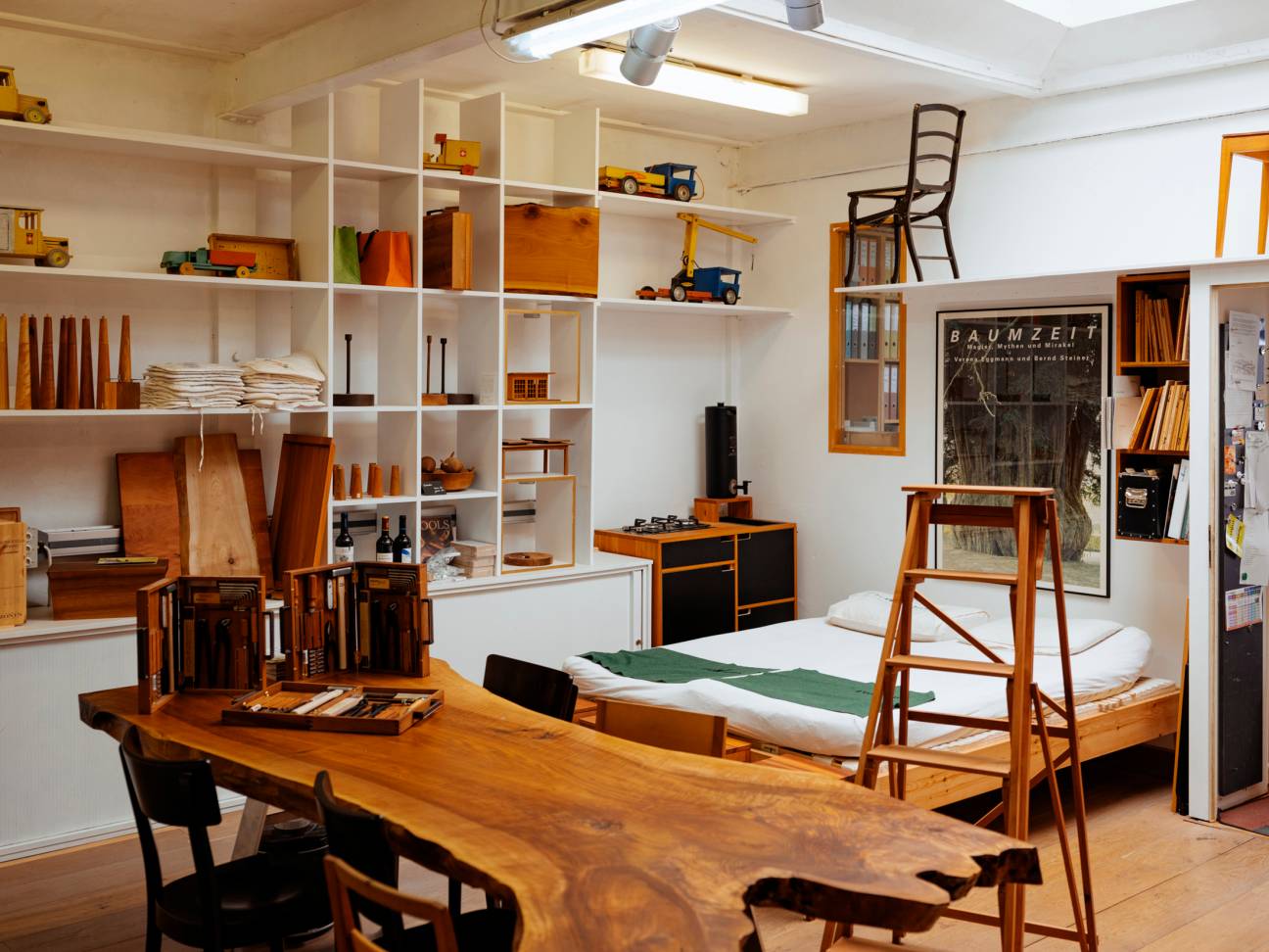 Inside Stefan Senn’s studio.