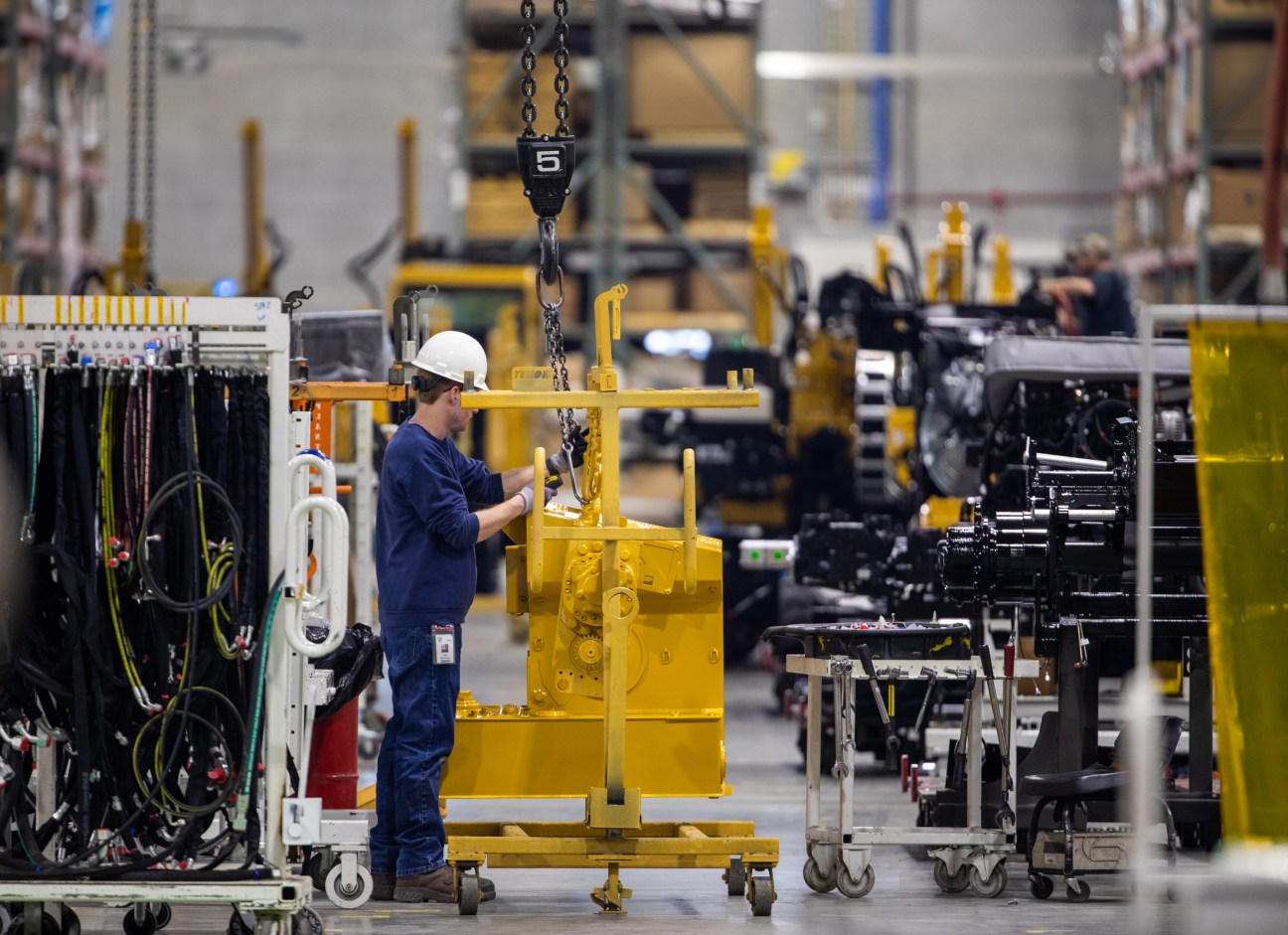 Interior of Vermeer's manufacturing facility in Pella, Iowa