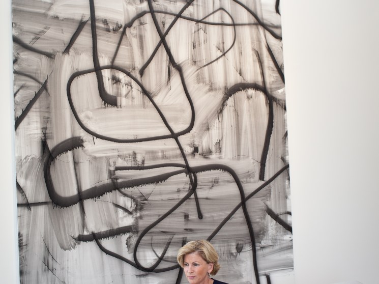 Collector Marguerite Hoffman at home
