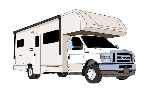Illustration of a Winnebago recreational vehicle