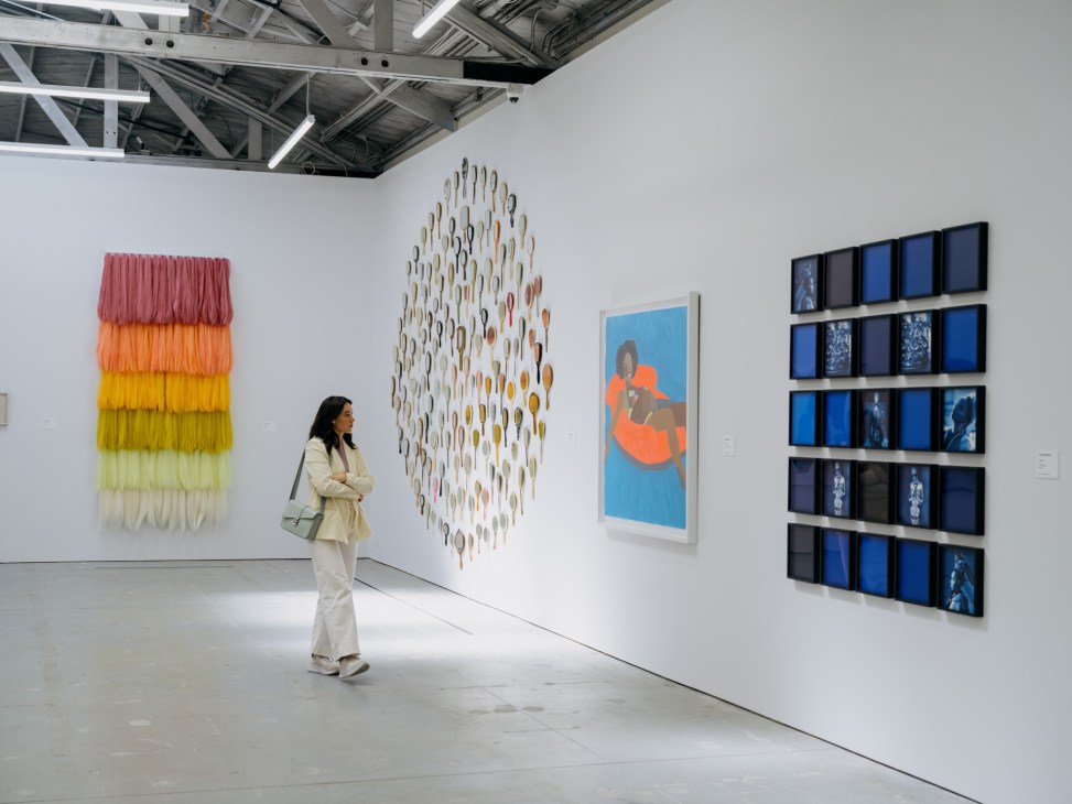 Interior gallery space at ICA San Francisco showing contemporary art installation