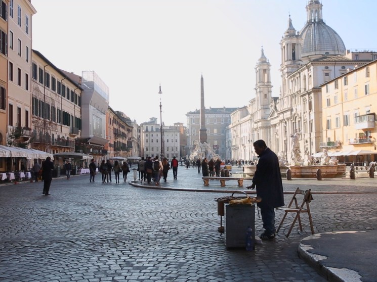 A square in Rome.