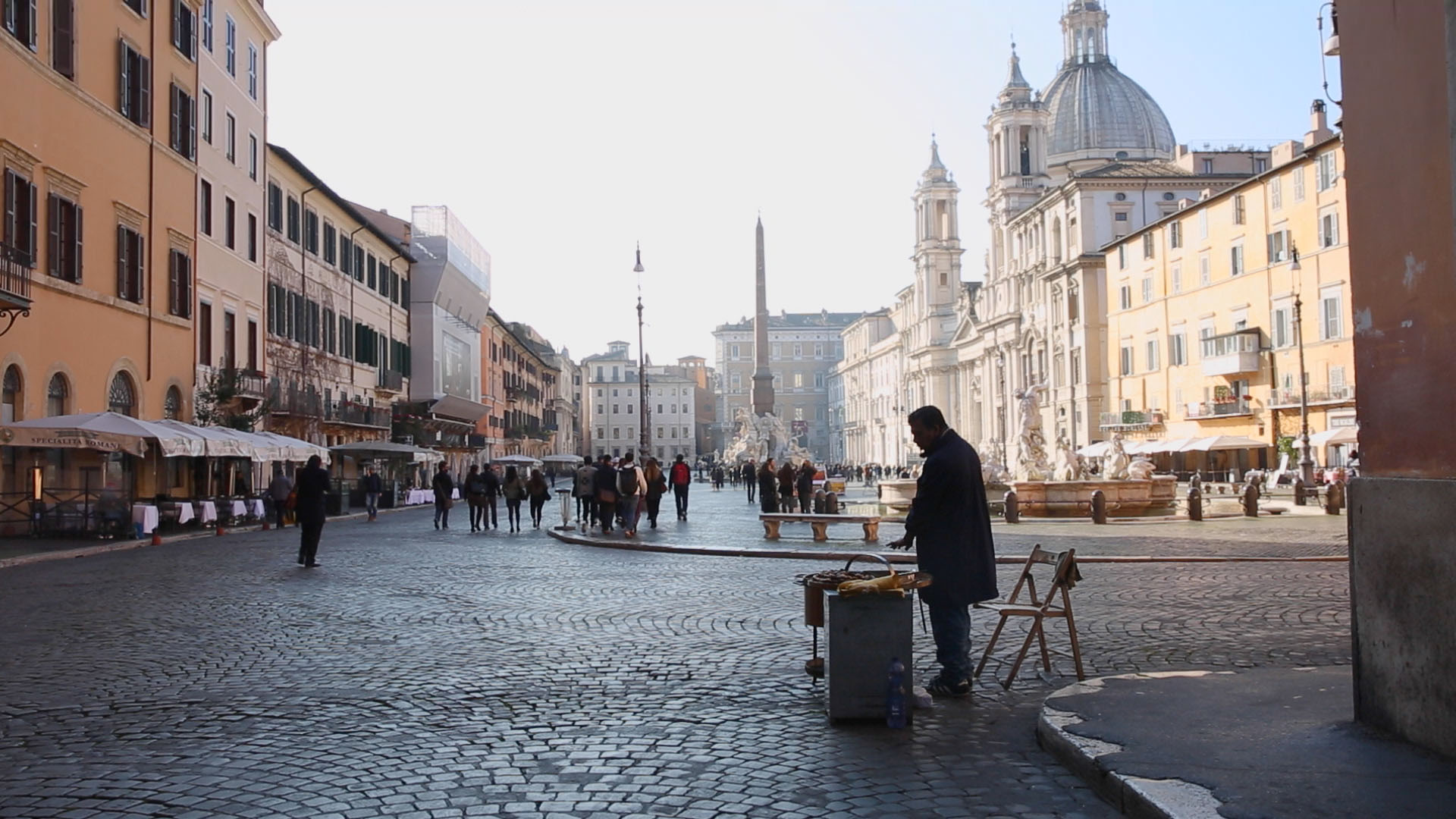 A square in Rome.